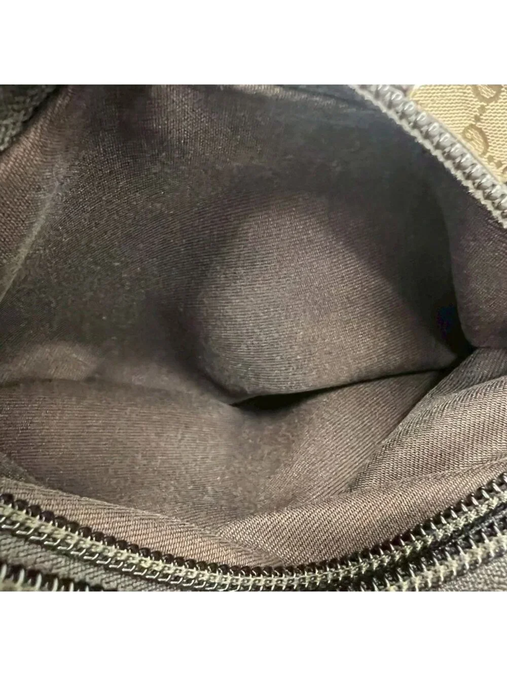 Gucci Sherry Line GG Logo Pattern Canvas Leather Handbag Mini Tote Brown